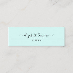 Tarjeta De Presentación Elegancia Sencilla Colección de Auriculación Verde