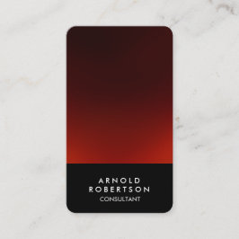 Tarjeta de presentación elegante de color rojo neg