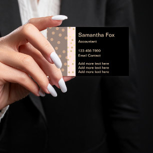 Tarjeta de presentación elegante de contabilidad f