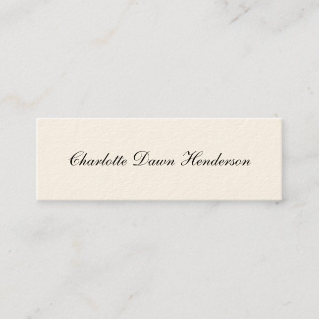 Tarjeta de presentación elegante de la invitación (Anverso)