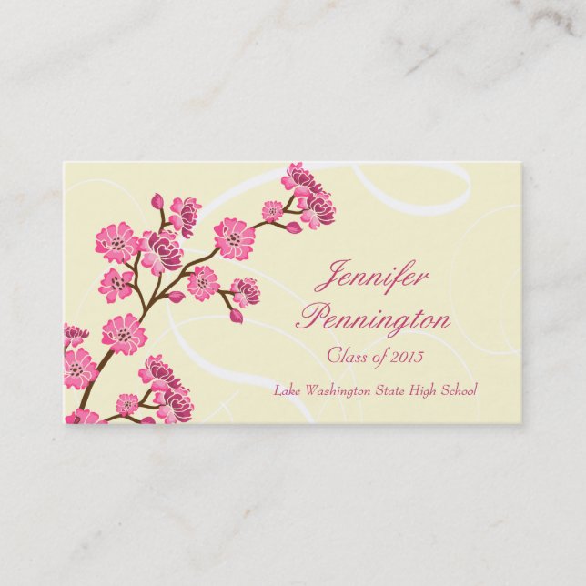 Tarjeta de presentación elegante de moda de la (Anverso)