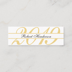 Tarjeta De Presentación Elegante graduación de inscripciones clásicas en b