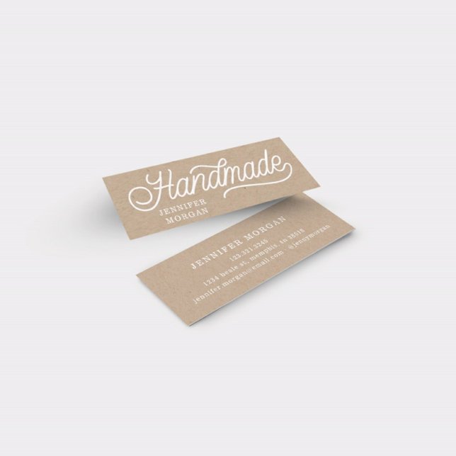 Tarjeta de presentación elegante Kraft de escritur (Subido por el creador)