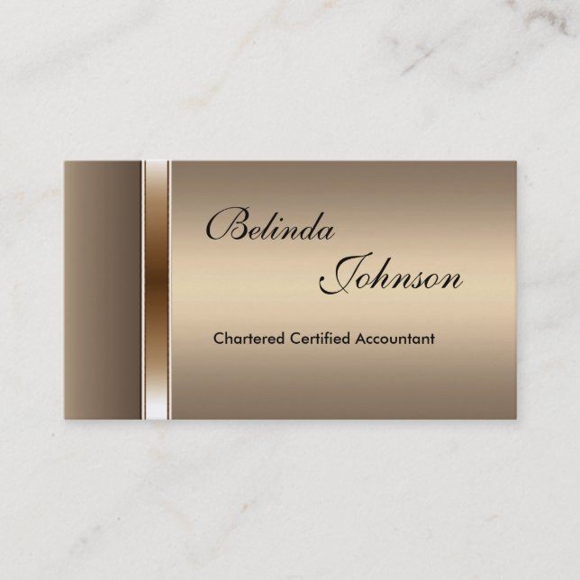 Tarjeta de presentación Elegante para café Elite (Anverso)