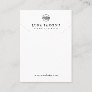 Tarjeta De Presentación Elegante Personalizado Joyería Logo Diseño sencill