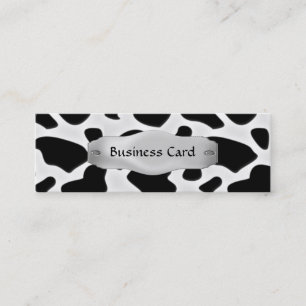 Tarjeta de Presentación Elegante Vaca Impresa Meta