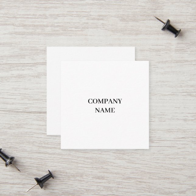 Tarjeta de presentación empresarial de 2,5" x 2,5" (Anverso/Reverso In Situ)