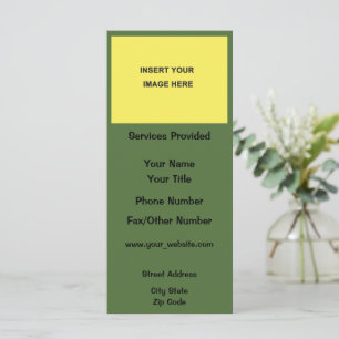 Tarjeta de presentación en blanco