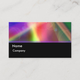 Tarjeta de presentación en color y luz