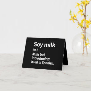 Tarjeta de presentación en español con chiste de l