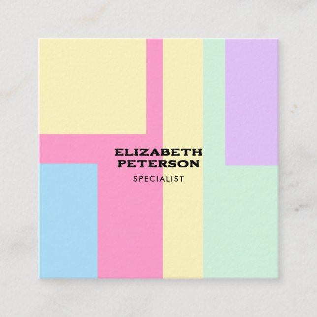 Tarjeta de presentación en estilo groovic (Anverso)