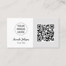 Tarjeta de presentación en línea de código QR míni