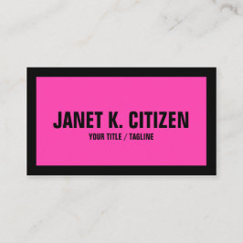 Tarjeta de presentación en negrita de texto grande