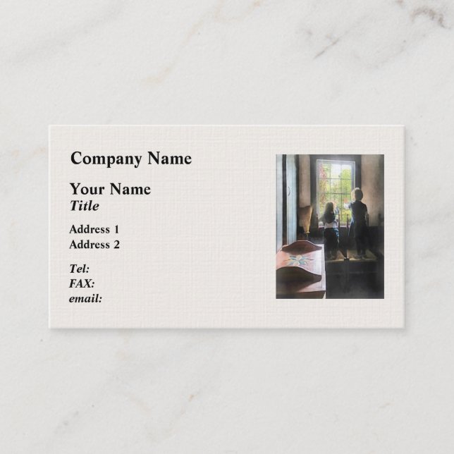 Tarjeta De Presentación Esperando a papá (Anverso)