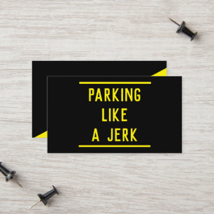 Tarjeta De Presentación Estacionamiento Bruto Malo