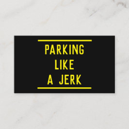 Tarjeta De Presentación Estacionamiento Bruto Malo