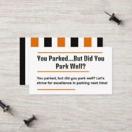 Tarjeta De Presentación Estacionamiento Bruto Malo