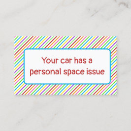 Tarjeta De Presentación Estacionamiento malo inteligente