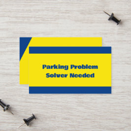 Tarjeta De Presentación Estacionamiento malo sarcástico