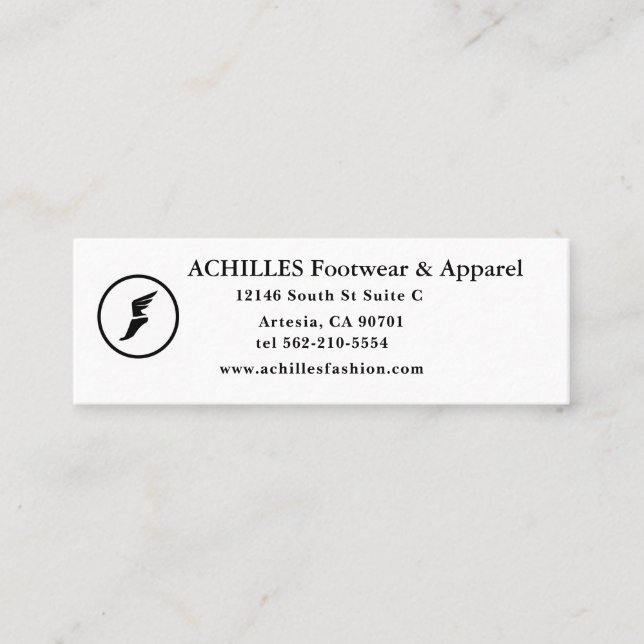 Tarjeta de presentación estándar de 3,5" x 2,0" (Anverso)