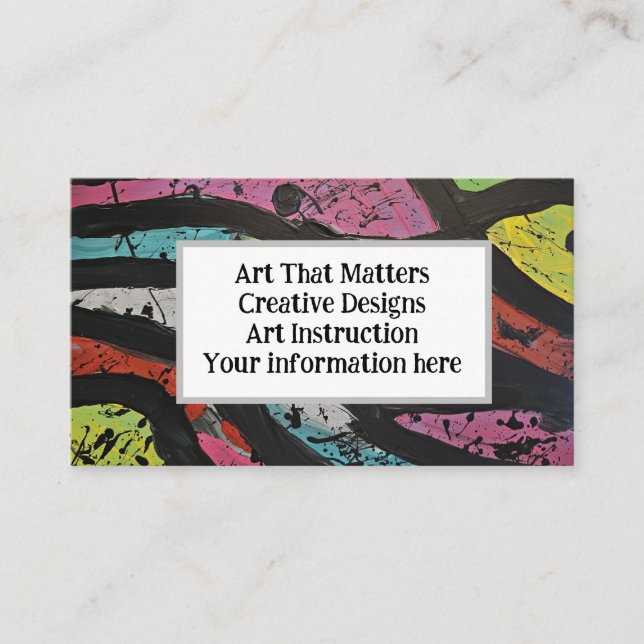 Tarjeta de presentación estándar de 3,5" x 2,0" (Anverso)