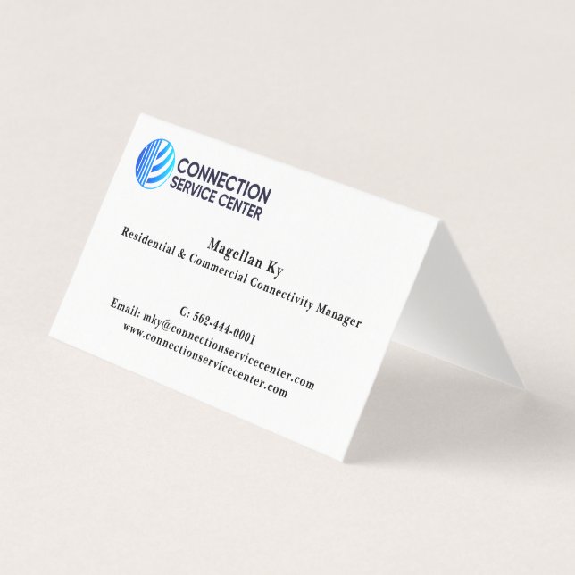 Tarjeta de presentación estándar de 3,5" x 2,0" (Anverso)