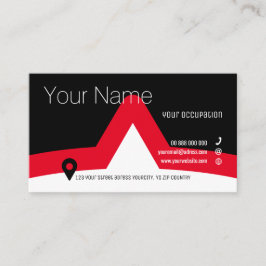 Tarjeta de presentación estándar de la colección A