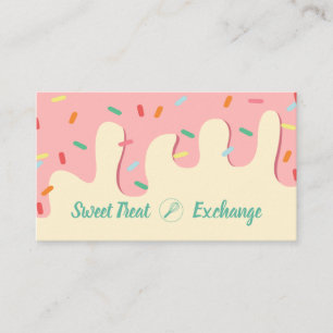 Tarjeta de presentación estilo dulce