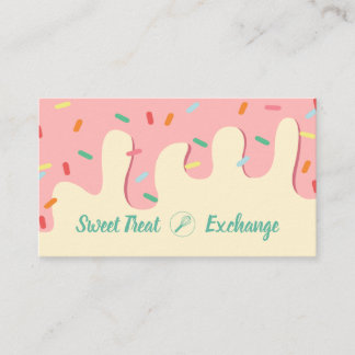 Tarjeta de presentación estilo dulce