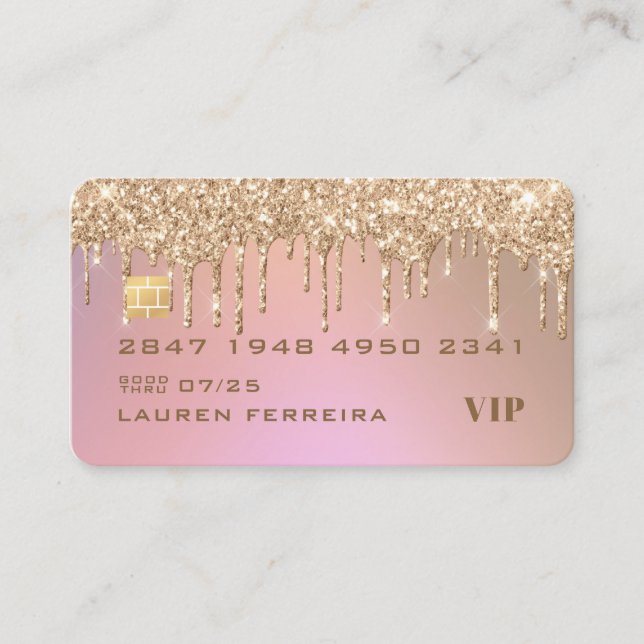 Tarjeta de presentación estilo tarjeta de crédito  (Anverso)