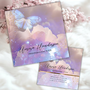 Tarjeta De Presentación Ethereal Peony Butterfly