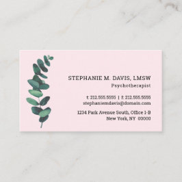 Tarjeta de presentación Eucalyptus Rubor Pink Ther