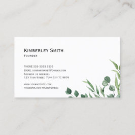 Tarjeta de presentación, Eucalytus Botanicals