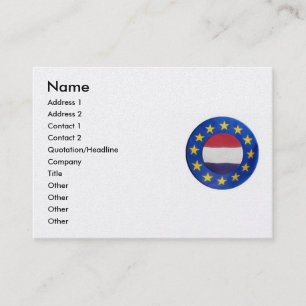 Tarjeta de presentación Euro Países Bajos