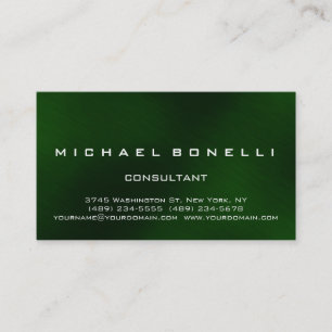 Tarjeta de presentación exclusiva del consultor de