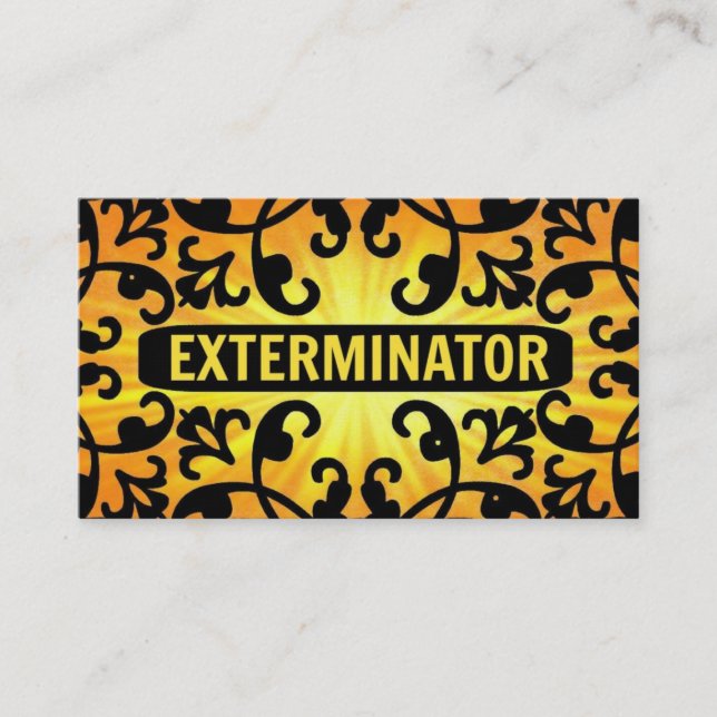 Tarjeta de presentación Exterminator Sunshine Dama (Anverso)