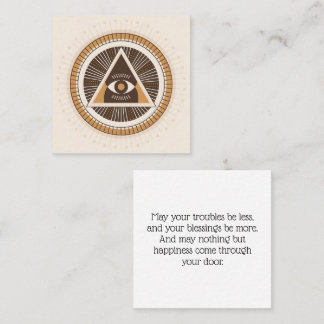 Tarjeta De Presentación Eye Of Providence Protection Pass Along Cards