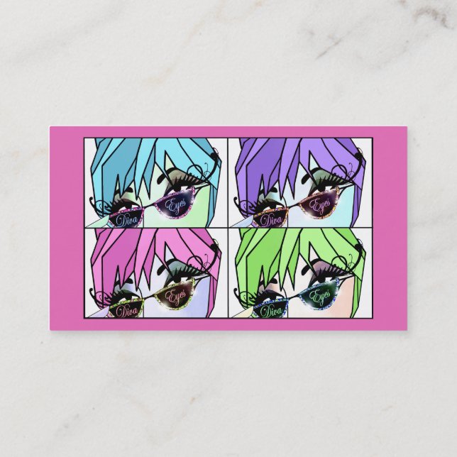 Tarjeta de presentación "Fabulous Lashes" (Reverso)