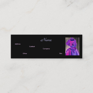 Tarjeta de presentación Fashion Designer III