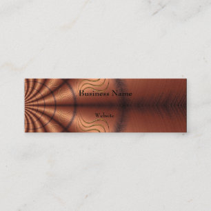 Tarjeta de presentación Faux Fabric Copper