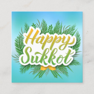Tarjeta De Presentación Feliz mensaje de Personalizado de Sukkot