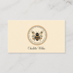 Tarjeta De Presentación Firma de guión personalizada abeja floral
