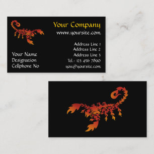 Tarjeta de presentación Flames Scorpion