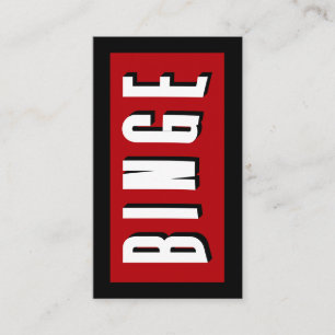 Tarjeta De Presentación Flix de la serie Binge