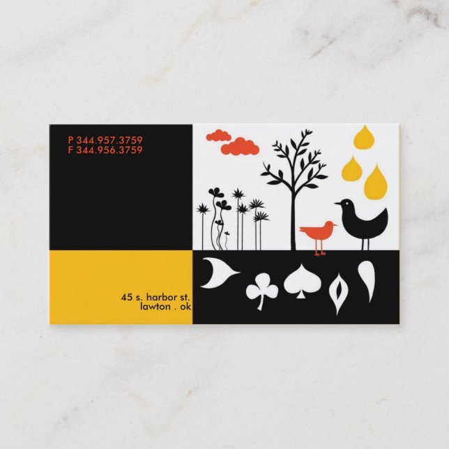 Tarjeta de presentación Flock Drops (Anverso)