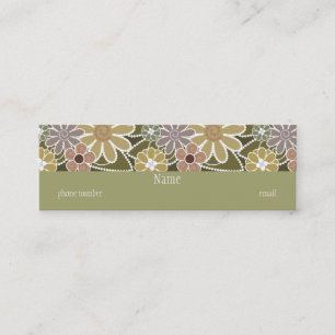 Tarjeta de presentación floral divertida