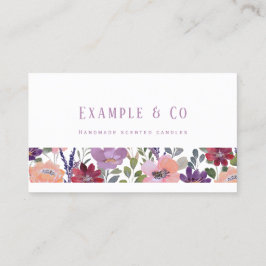 Tarjeta de presentación, Flores de color de agua v