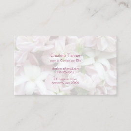 Tarjeta De Presentación Flores de primavera pastel cerradas