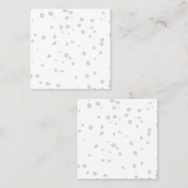 Tarjeta De Presentación fondo blanco con muchos puntos pequeños