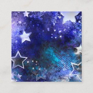 Tarjeta De Presentación Fondo espacial con estrellas